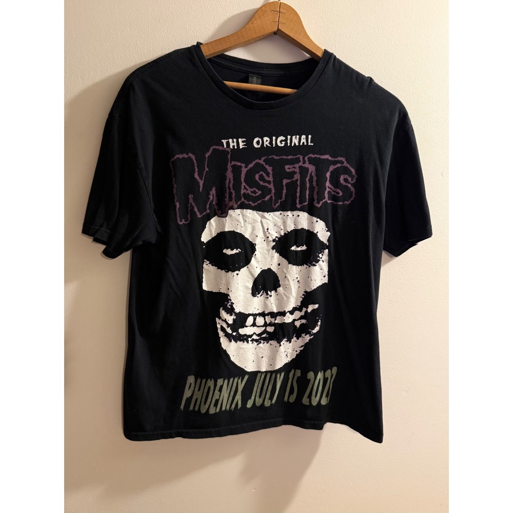 The Original Misfits Phoenix July 15 2023 Concert T-Shirt Mens Large Black Skull